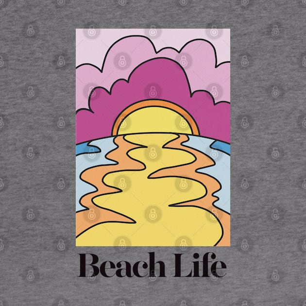 Beach Life - Summer Typographic Design by DankFutura